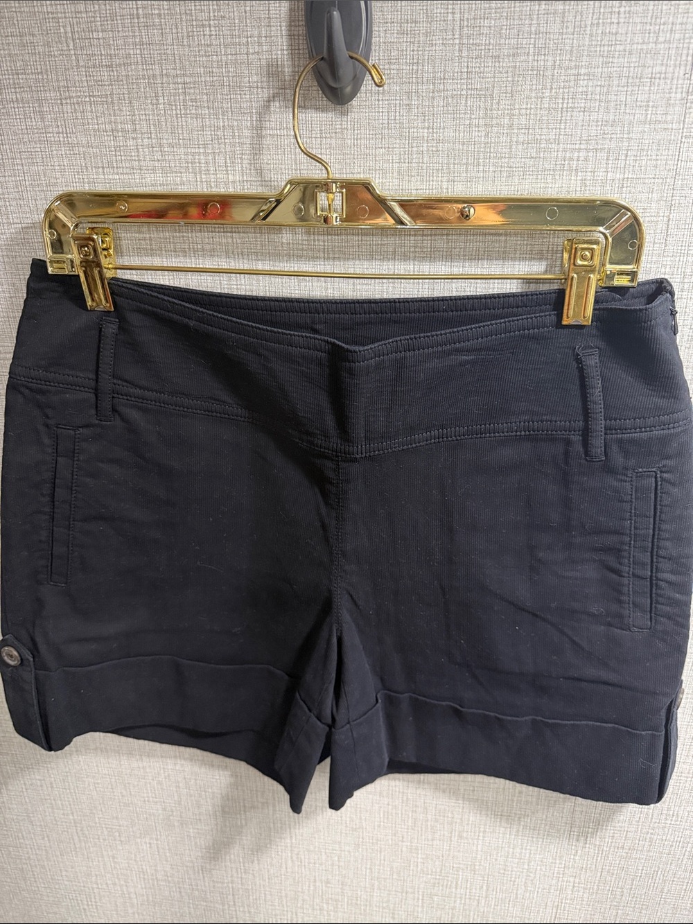Banana Republic Black Stretch Cotton Shorts Size 10
